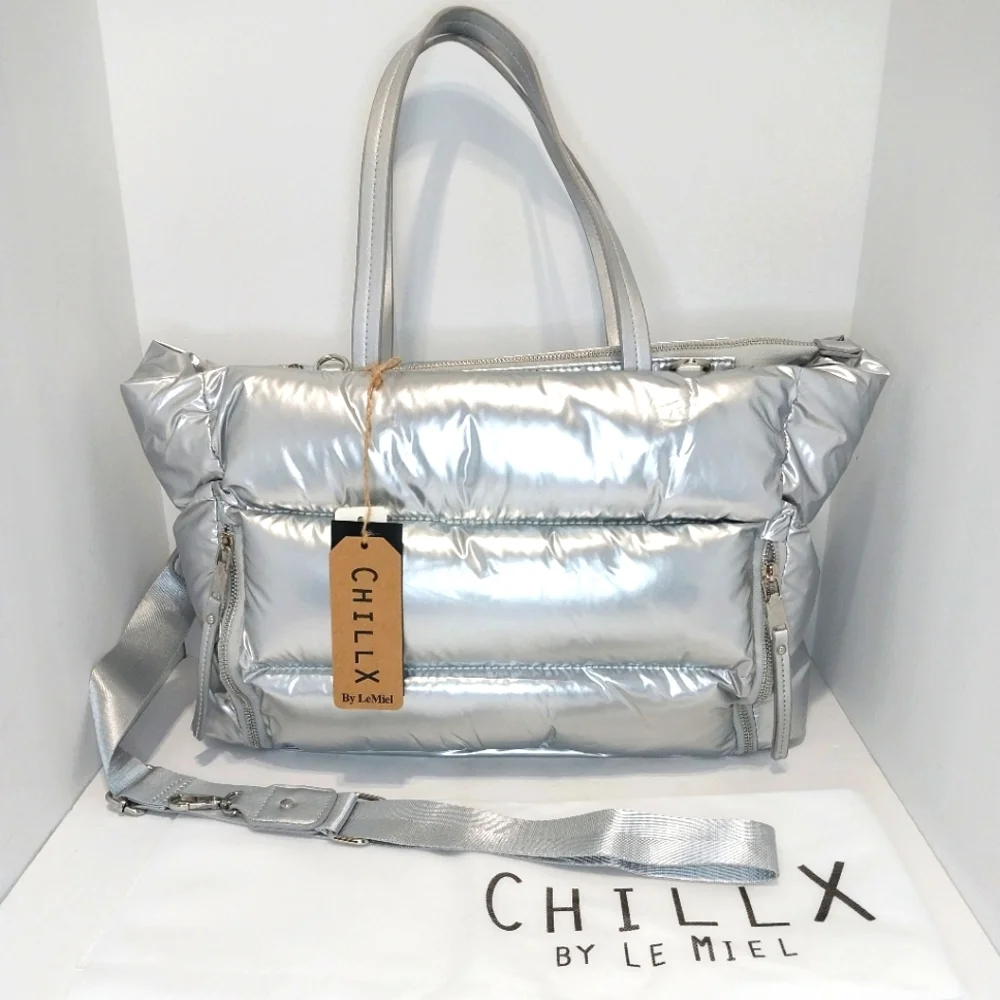 Chill X by LeMiel Puffer Tote Bag, NWT